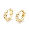 Clear Cubic Zirconia Chunky Hinged Hoop Earrings for Women X-EJEW-P196-24G-1