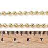 Rack Plating Brass Ball Chain Necklaces for Women NJEW-G102-01A-G-4