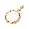 Natural Shell Pendants KK-H529-02G-01-2