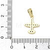 Brass with Crystal Rhinestone Pendants RB-CBA6830-08G-3