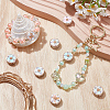 8Pcs Handmade Resin Indonesia Round Beads IPDL-SP0001-04-4