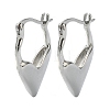 Rack Plating Brass Teardrop Hoop Earrings for Women EJEW-Q780-05P-1
