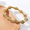 304 Stainless Steel Stretch Bangles for Women BJEW-P315-02C-G-3