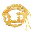Raw Rough Natural Yellow Opal Beads Strands G-D101-A04-3