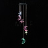 LED Solar Powered Star & Moon Wind Chime HJEW-I009-15-6