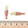 Brass Enamel Pendants X-KK-B148-14G-05-3