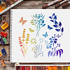 Plastic Reusable Drawing Painting Stencils Templates DIY-WH0172-187-6