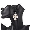 Synthetic Magnesite Dangle Earrings EJEW-JE06854-4