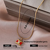 Vintage 304 Stainless Steel Enamel Pendant Necklaces EC1066-5-1