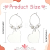 20Pcs Brass Wine Glass Charm Rings AJEW-YW00007-3