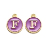 Golden Plated Alloy Enamel Charms LS-ENAM-Q437-12F-1
