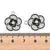 Alloy Black Enamel Pendants FIND-C095-09P-3