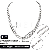 1Pc 304 Stainless Steel Cuban Link Chain Necklaces for Men Women NJEW-SP0001-23A-2