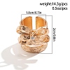 Alloy Rhinestone Bowknot Wide Open Cuff Rings for Women RJEW-S412-07KCG-1