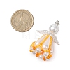 Beaded Angel Charms PALLOY-MZ00435-01-2