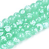 Baking Paint Glass Beads Strands DGLA-N015-6mm-07-1