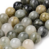 Natural Green Rutilated Quartz Beads Strands X-G-Q462-61-6mm-1