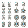 16Pcs 8 Styles Synthetic Turquoise Pendants FIND-TA0002-16-11