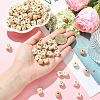 310Pcs 27 Styles Printed Natural Wood Beads WOOD-YW0001-84-3