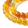 Dyed Natural Dragon Veins Agate Beads Strands G-C068-6mm-15-4