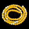 Imitate Austrian Crystal Bicone Frosted Glass Beads Strands EGLA-A039-T6mm-MB22-3