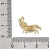 Brass Micro Pave Clear Cubic Zirconia Pendants CU-L001-18G-13-3