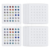 Acrylic Stud Earring Organizer Display Cards CDIS-WH0020-40A-01-1