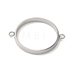 304 Stainless Steel Open Back Bezel Connector Charms STAS-B126-05F-P-1