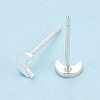 925 Sterling Silver Stud Earrings STER-N017-12C-S-3