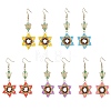 Glass Seed & Glass Beaded Dangle Earrings EJEW-MZ00691-3