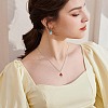 5Pcs 5 Colors Transparent Glass Pendants GLAA-FS0002-74-6