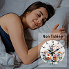 MDF Printed Wall Clock HJEW-WH0058-028-4
