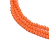 Opaque Solid Color Glass Bead Strands GLAA-F078-A03-3