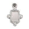 304 Stainless Steel Pendant Cabochons Settings SA-CBA0563-29P-1