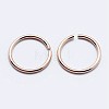 925 Sterling Silver Open Jump Rings STER-F036-02RG-0.7x6mm-3