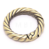 Zinc Alloy Spring Gate Rings PALLOY-WH0081-51A-01-1