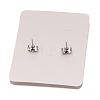 Tarnish Resistant 304 Stainless Steel Textured Ear Studs EJEW-L122-02P-2