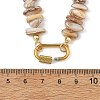 Natural Freshwater Shell Chip Beaded Necklaces NJEW-JN06412-3