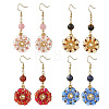 Glass Seed Beads Dangle Earrings EJEW-MZ00763-2