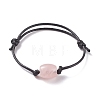 Natural Gemstone Beaded Cord Bracelet BJEW-JB07682-4