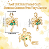 10Pcs Brass Micro Pave Cubic Zirconia Pendants KK-BBC0027-94-2