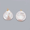 Natural Cultured Freshwater Pearl Pendants PEAR-J004-31G-3