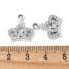 Alloy Crystal Rhinestone Pendants PALLOY-E775-12P-3