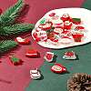 24Pcs 12 Styles Christmas Decorations Theme Opaque Acrylic Bead with Enamel FIND-FS0002-66-10