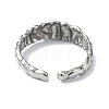 304 Stainless Steel Cuff Rings for Women RJEW-M019-34P-3