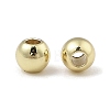 Rack Plating Brass Round Beads KK-A235-01G-03-1