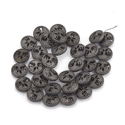 Electroplate Non-magnetic Synthetic Hematite Beads Strands G-N0322-05-1