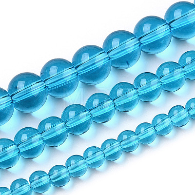 Transparent Glass Beads Strands X-GLAA-T032-T4mm-06-1