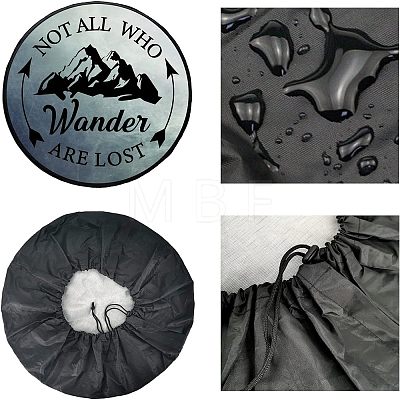 Polyester Tyre Cover AJEW-WH0224-002-1