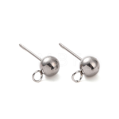 Non-Tarnish 304 Stainless Steel Stud Earring Findings STAS-P099-04P-1